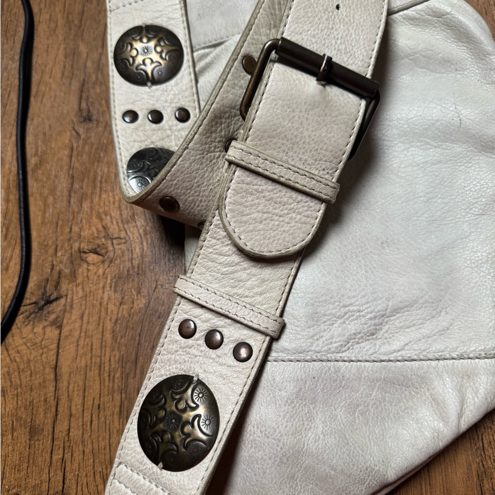 Free People wilder Cream Belt Bag with Decorative Strap - Picture 6 of 9